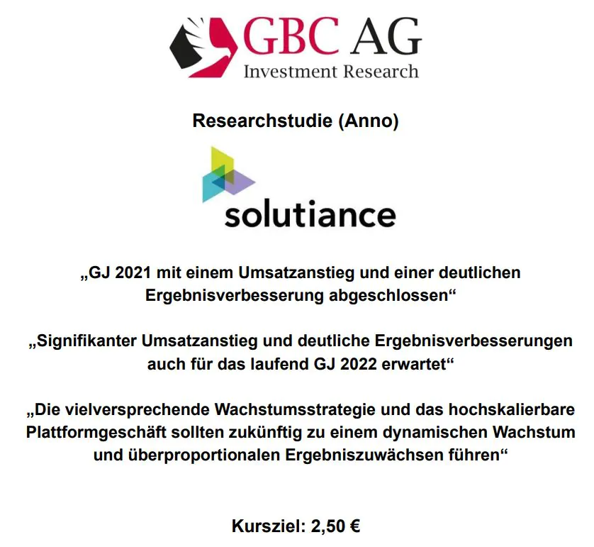 Researchstudie Solutiance AG
